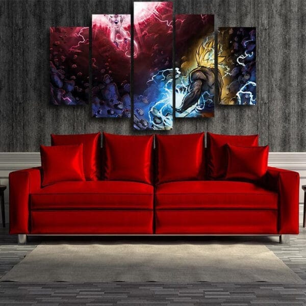 Dragon Ball Z  Frieza Death Ball Vs SSJ 2 Goku Canvas