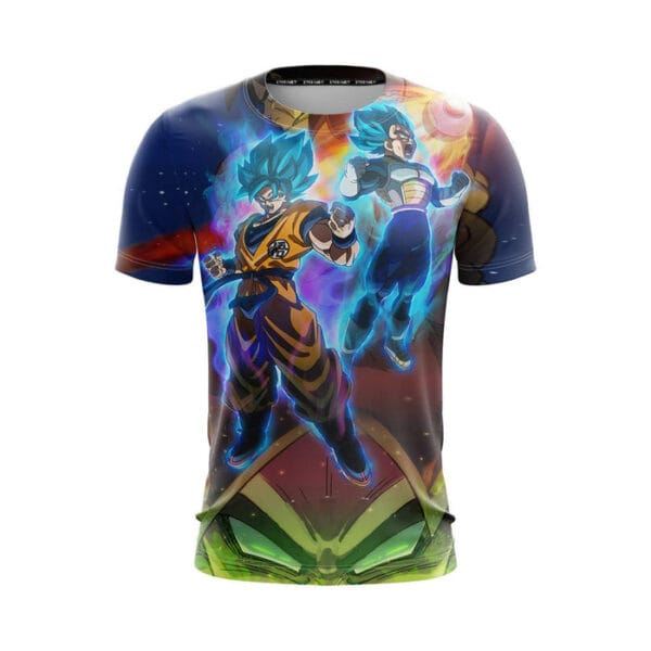 DBZ Legendary Broly Son Goku Vegeta Super Saiyan Blue T-Shirt