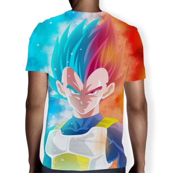 DBZ Vegeta Super Saiyan God Blue SSGSS Cool Portraits T-Shirt
