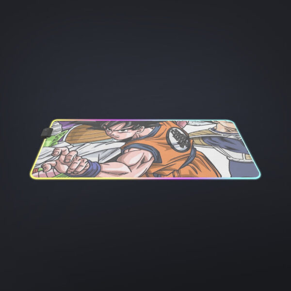 DBZ Goku Fighting Stance Gohan Piccolo Krillin Vegeta Frieza Color cool LED Mouse Pad