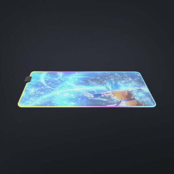 DBZ Goku SSGSS Saiyan God Blue Aura Blasting Streetwear cool LED  Mouse Pad