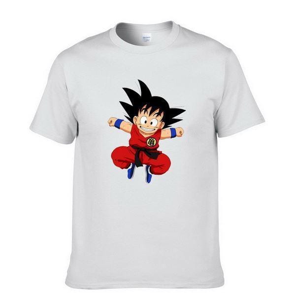 Dragon Ball - Jumping Young & Kid Goku T-Shirt Men