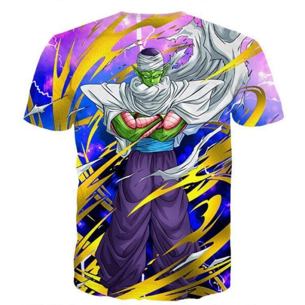 Dragon Ball Angry Piccolo Waiting Fight Aura Yellow Fashion T-Shirt
