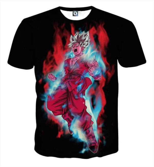 Dragon Ball Cool Goku White Super Saiyan Whis Symbol T-Shirt