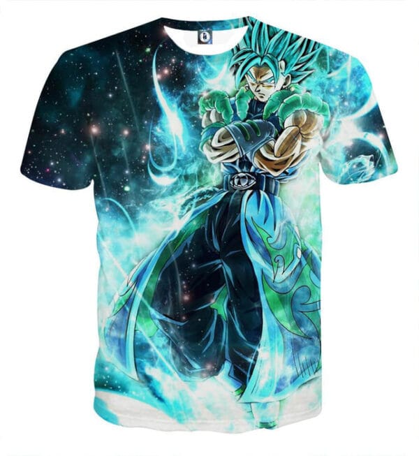 Dragon Ball Gogito 2 Blue Super Saiyan Kaioken Cool T-Shirt