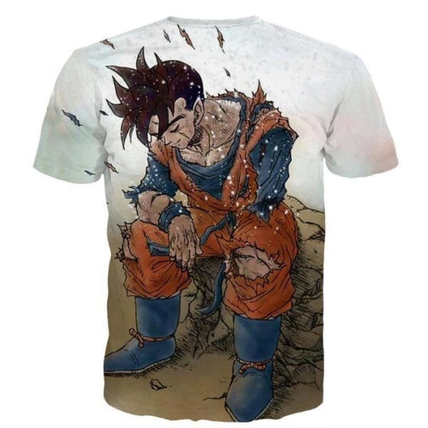 Dragon Ball Gohan Exhausted Sad Simple Design Vintage Streetwear T-Shirt