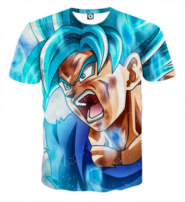 Dragon Ball Goku Blue Kaioken Ultra Instinct Epic 3D T-Shirt