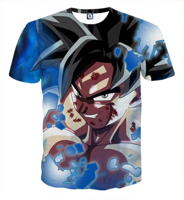 Dragon Ball Super Goku Blue Ultra Instinct Dope Grin T-Shirt