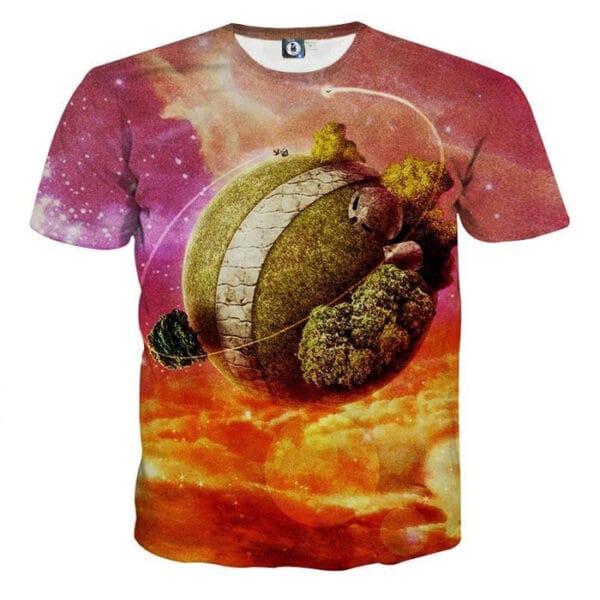 Dragon Ball Z Great King Kai Planet Cool Orange T-Shirt