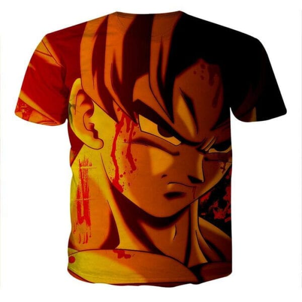 Dragon Ball Z Pissed Serious Son Goku Dope Orange T-Shirt