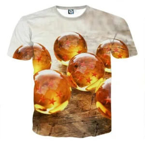 Dragon Ball Z Shenron Dope 7 Stars Crystal Balls Set T-Shirt