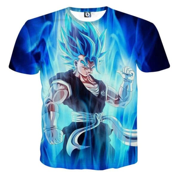 Dragon Ball Z Super Saiyan Vegito Blue Charge Aura T-Shirt