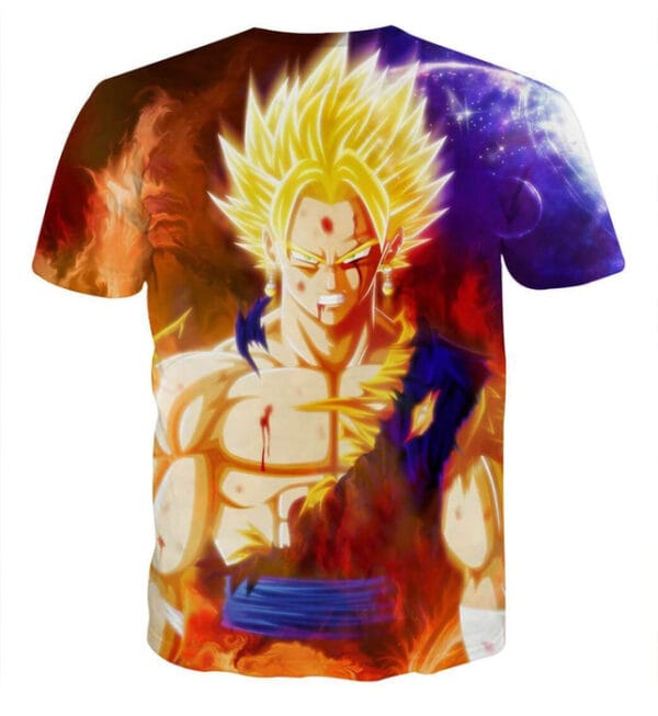 Dragon Ball Z Vegito Super Saiyan Angry Bruised Dope T-Shirt