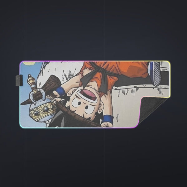 The Naughty Kid Goku and Korin Wise Cat Dragonball  Cool LED Mouse Pad