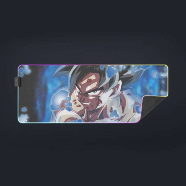 Dragon Ball Super Goku Blue Ultra Instinct Dope Grin cool LED Mouse Pad