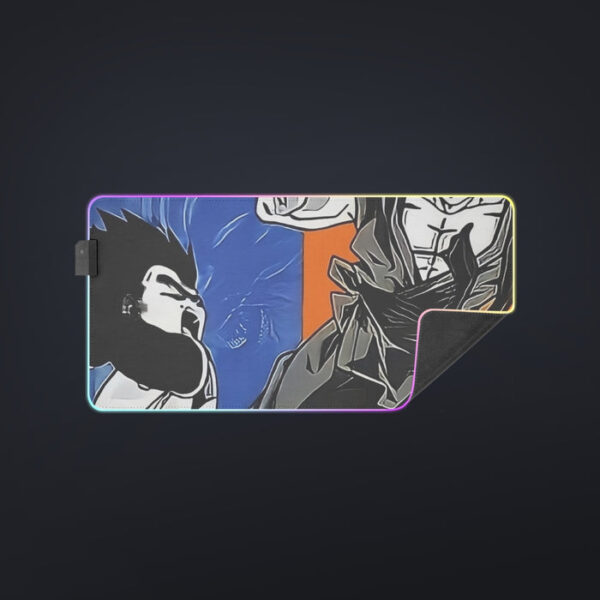 Red Goku And Blue Vegeta Fight Dragon Ball Z cool  LED  Mouse Pad