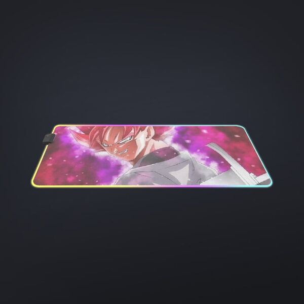 Dragon Ball Super Black Goku Rose Impaled Trunks Sword cool LED Mouse Pad