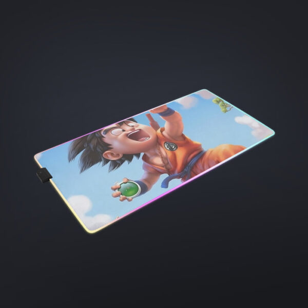 Dragon Ball Goku Kid Ride Flying Nimbus Cute Dope Streetwear cool LED Mouse Pad