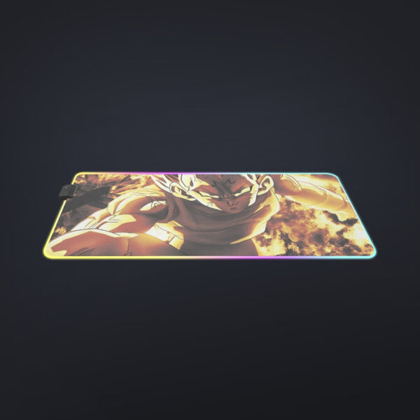 Dragon Ball Z Dope Majin Vegeta Grin Yellow Aura cool LED  Mouse Pad