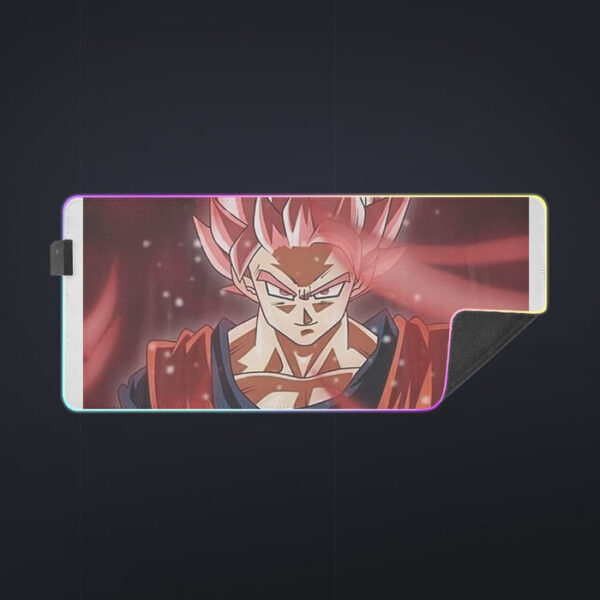 Dragon Ball Son Goku Super Saiyan Rose Portrait Cool LED Gaming Mouse Pad