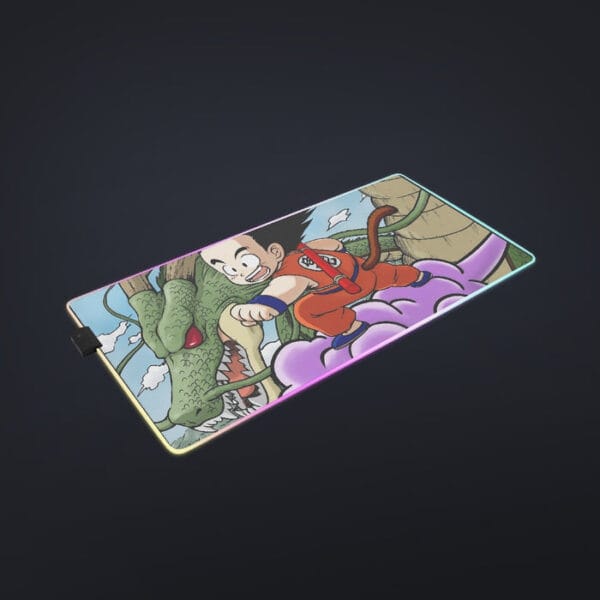 Dragon Ball  Kid Goku Flying With Shenron cool  LED Mouse Pad