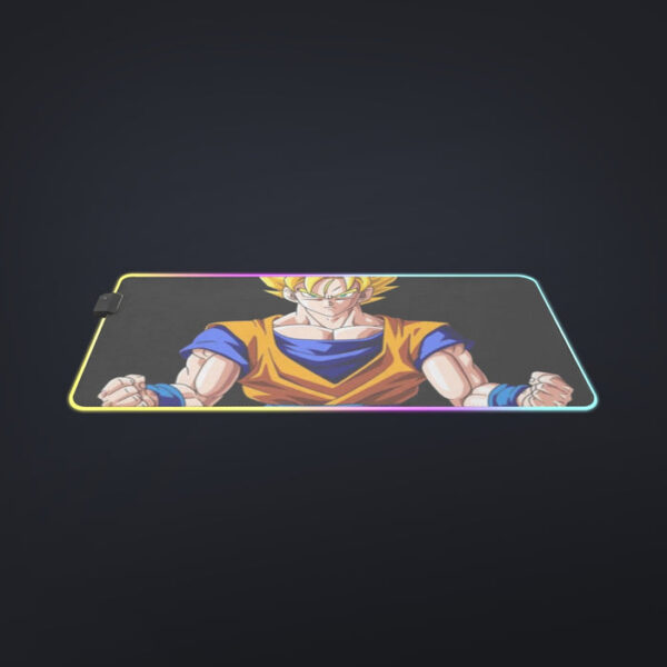 Goku Transformation Thunder Black Super Saiyan cool  LED  Mouse Pad