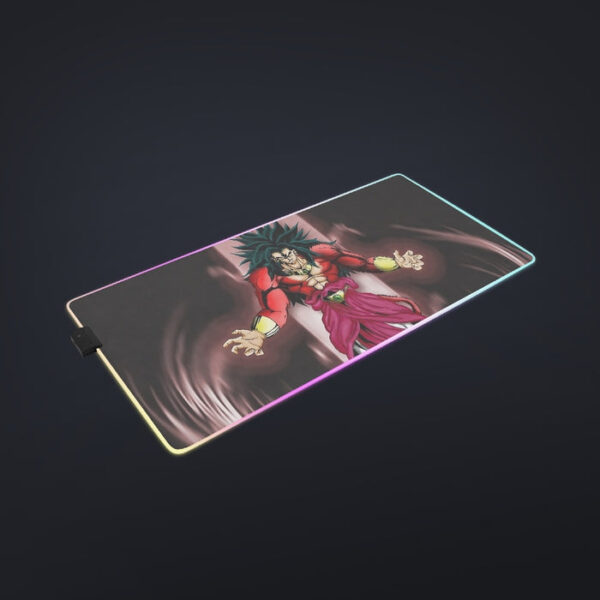 Dragon Ball Z Legendary Super Saiyan Broly 4 Dope Aura cool LED Mouse Pad