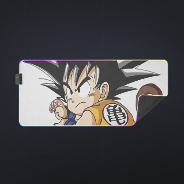 Cute Kid Goku Yellow Clothing Dragon Ball Z cool LED Mouse Pad