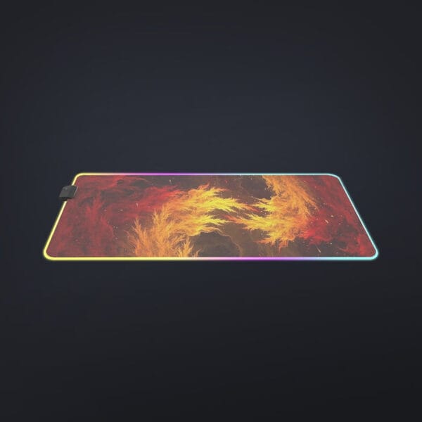 Dragon Ball Z Super Saiyan Orange Aura Dope Streetwear Cool LED Mouse Pad