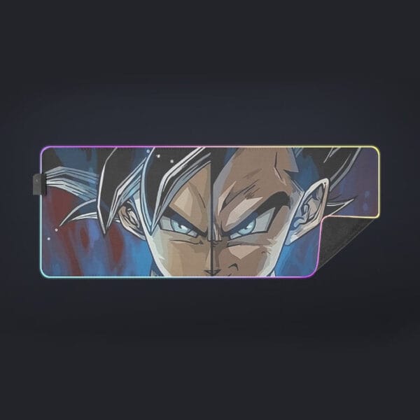 Dragon Ball Z Shirt  SSJ Goku x SSJ Vegeta Fusion cool LED Mouse Pad