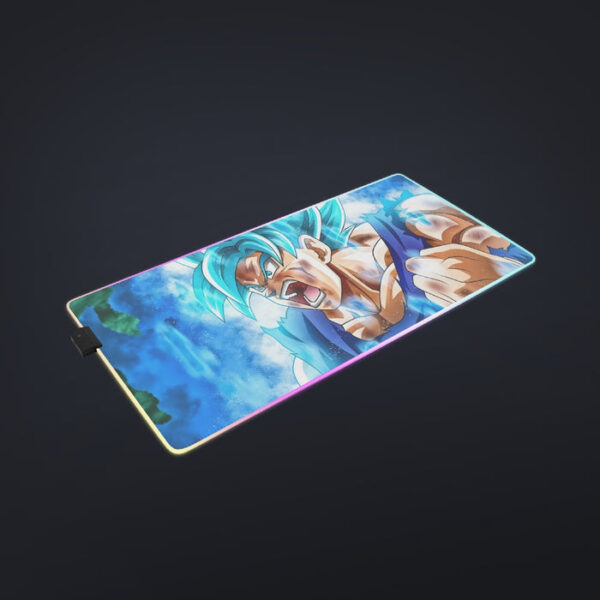 Dragon Ball Goku Blue Kaioken Ultra Instinct Epic 3D cool LED Mouse Pad