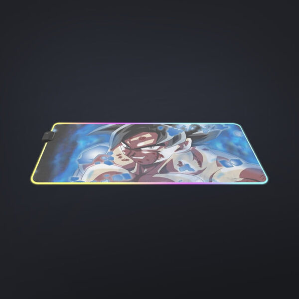 Dragon Ball Super Goku Blue Ultra Instinct Dope Grin cool LED Mouse Pad