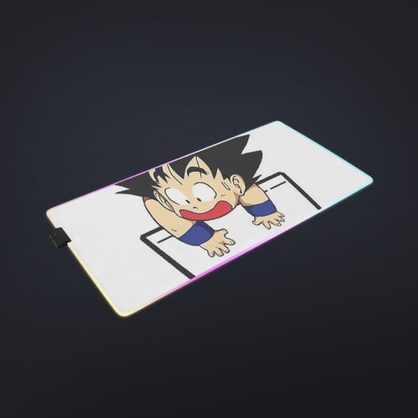 Smiling Goku On Pocket Of Dragon Ball Z LED Mouse Pad