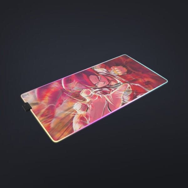 Dragon Ball Z Son Goku Super Saiyan Rose Blue Aura cool LED Mouse Pad