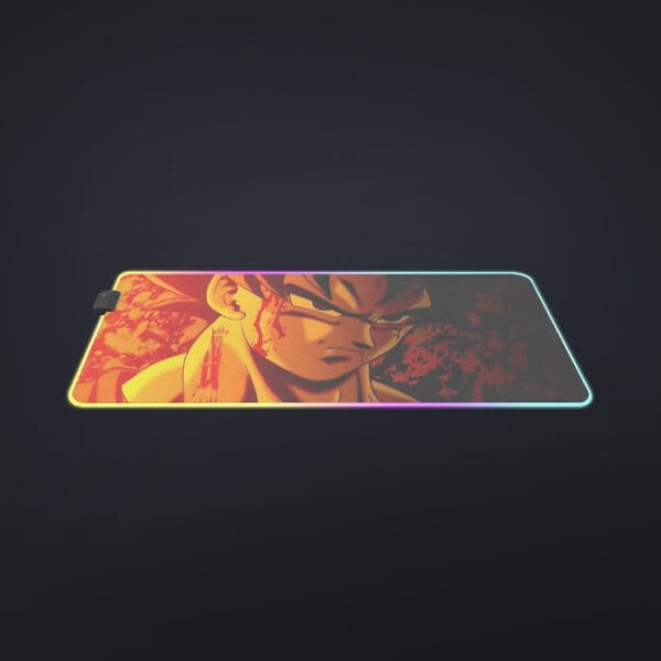 Dragon Ball Z Pissed Serious Son Goku Dope Orange cool LED Mouse Pad