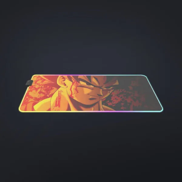 Dragon Ball Z Pissed Serious Son Goku Dope Orange cool LED Mouse Pad