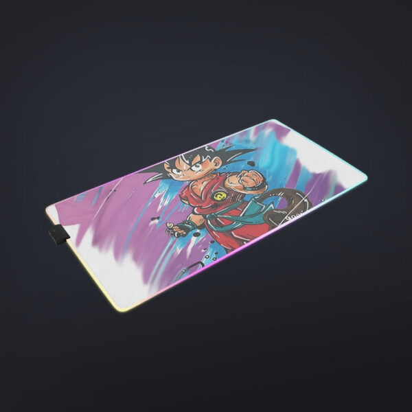 Dragon Ball Z  Kid Goku Graffiti Painting cool LED Mouse Pad