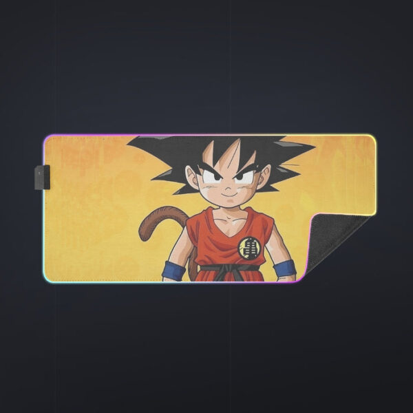 Cute Young Kid Goku Yellow Dragon Ball 3D  cool LED  Mouse Pad