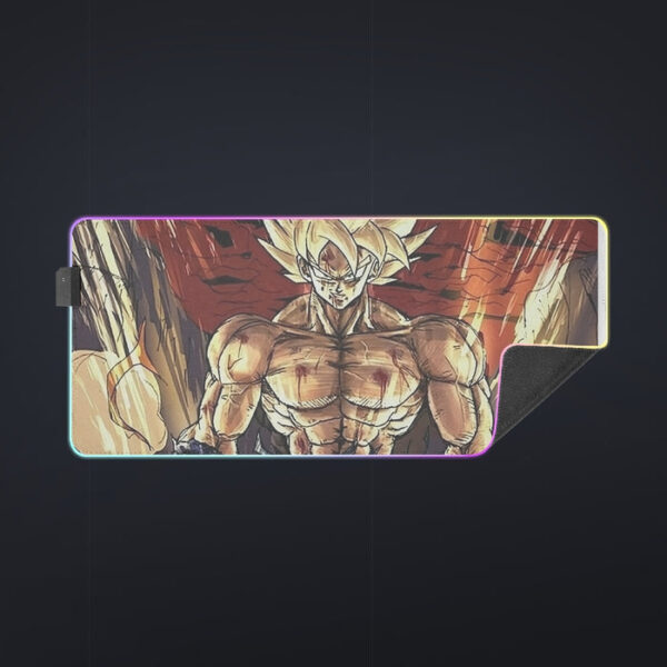 Powerful Goku Super Saiyan 2 Transformation SSJ2 cool  LED Mouse Pad