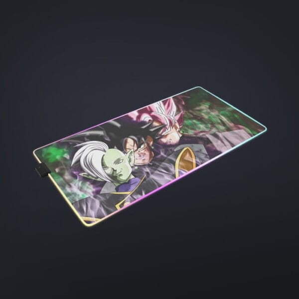 Dragon Ball Super Zamasu Goku Black Goku Rose Cool LED Mouse Pad