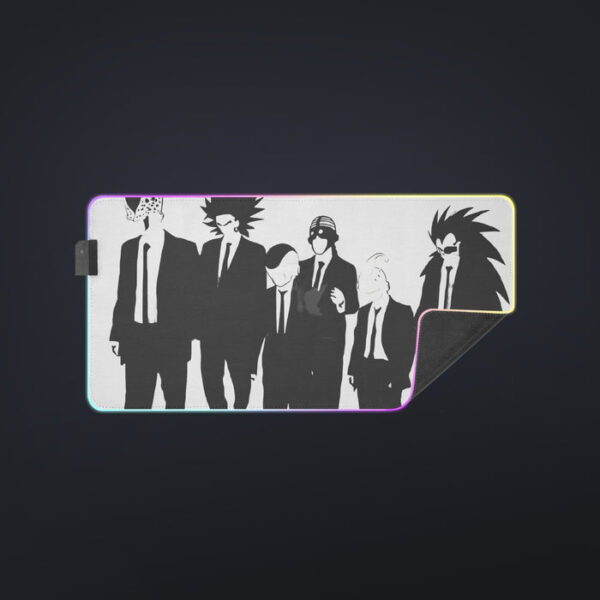 Dragon Ball Characters With Reservoir Dogs Movie Pose cool LED  Mouse Pad