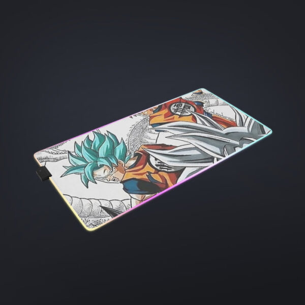 DBS Goku SSJ Transformations White God Blue Red Kaioken Ultra Instinct cool LED Mouse Pad