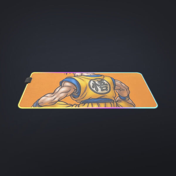 Goku Orange Background  cool LED Mouse Pad