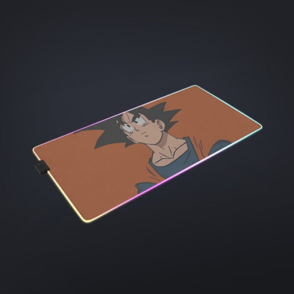 Goku Orange Minimalistic Background  cool LED Mouse Pad