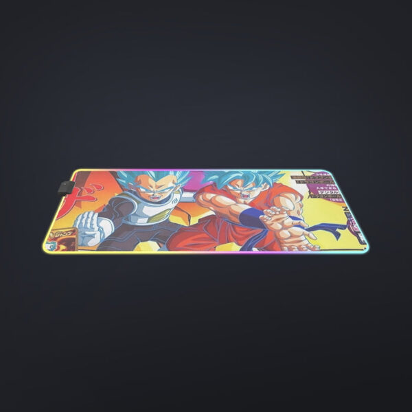 Golden Frieza Super Saiyan God Goku Vegeta Blue Hair 3D cool  LED  Mouse Pad