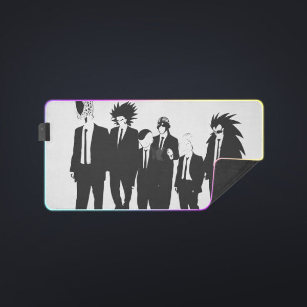 Dragon Ball Characters With Reservoir Dogs Movie Pose cool LED  Mouse Pad