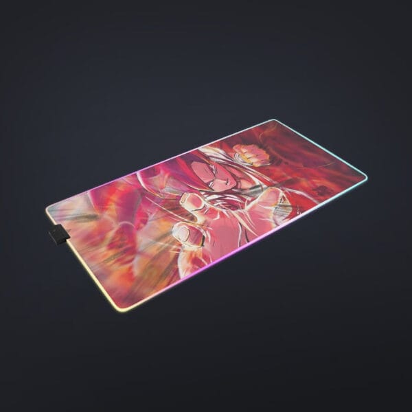 Dragon Ball Z Son Goku Super Saiyan Rose Blue Aura cool LED Mouse Pad