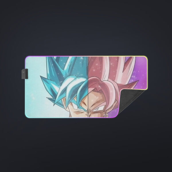 DBZ Goku SSGSS Black Rose Super Saiyan Portraits Dope cool LED Mouse Pad