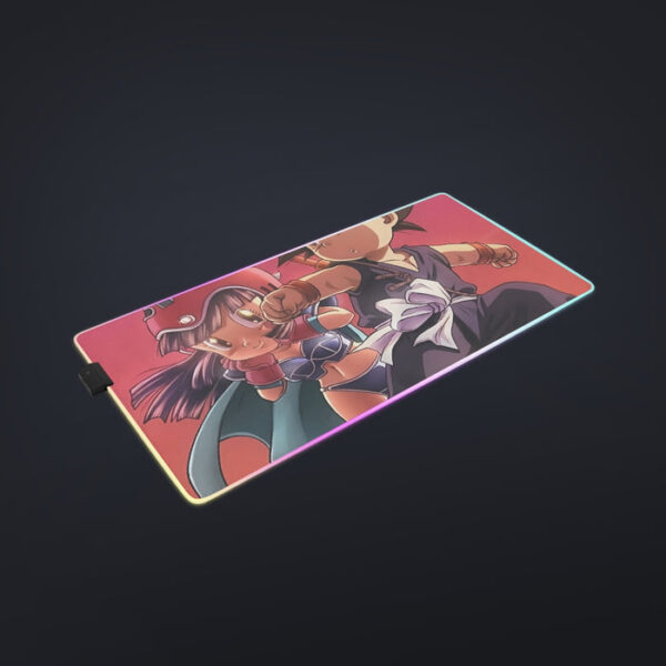 Kid Goku & Chichi Flying on Golden Cloud 3D  cool LED  Mouse Pad