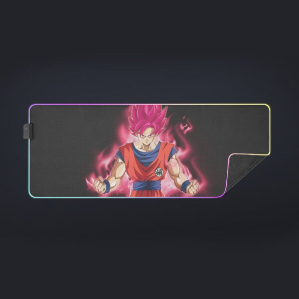 Dragon Ball Super Son Goku Red Kaioken Ultra Instinct cool LED Mouse Pad